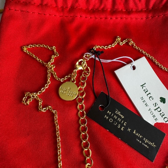 Kate Spade X Disney, Minnie Mouse. Red, Gold, and Black Necklace - Picture 11 of 12